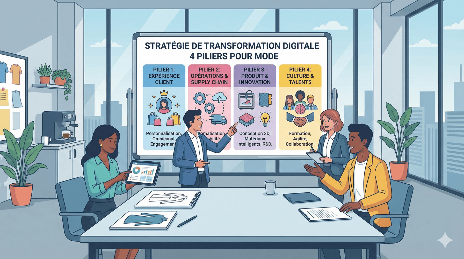 Stratégie de Transformation Digitale de la Mode : Les 4 Piliers